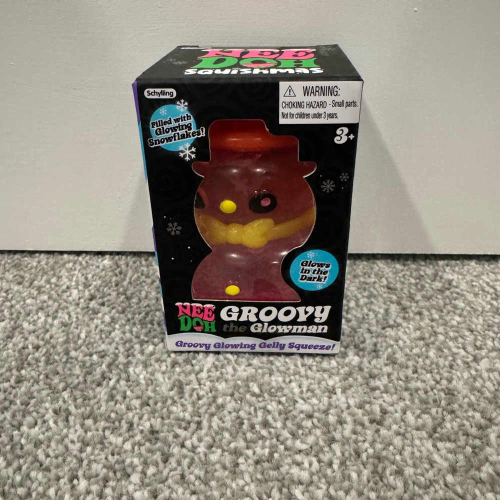 NeeDoh Groovy the Glowman Pink Squishy Toy by Schylling